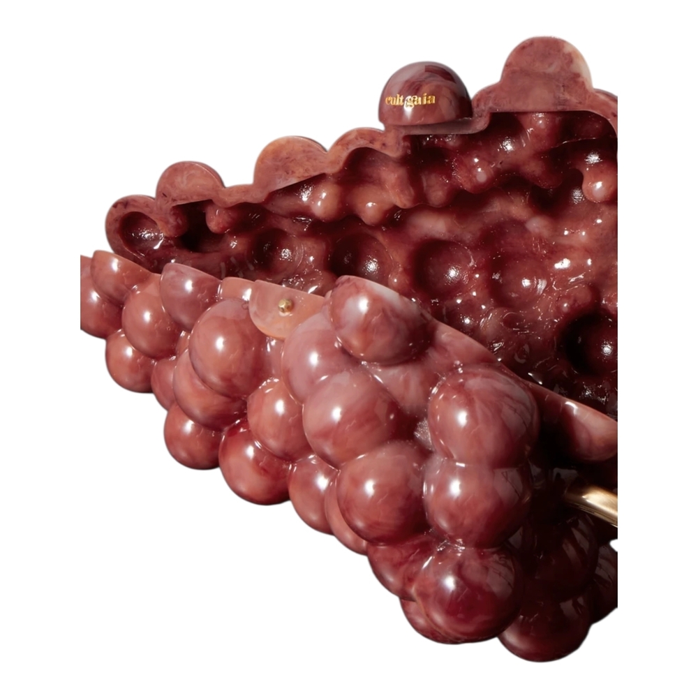 Cult Gaia Newest Red Grape Clutch Purse - Picture 6 of 16